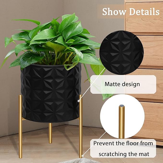 ARNIS Modern Planter Pots, Decorative Planters, Metal Pots - Image 3