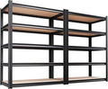 Set of 2 Garage Shelving-2050LBS 5 Tier Storage Shelves, Adjustable Heavy Duty by Unknown