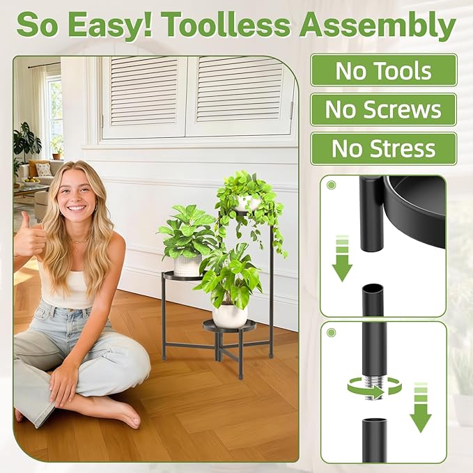 iDavosic.ly 3 Tier Large Plant Stand Indoor - Image 3