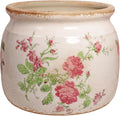 Decorative Pots Spring Decor, Pastel Floral Ceramic Garden Pots by XiaanJiaju
