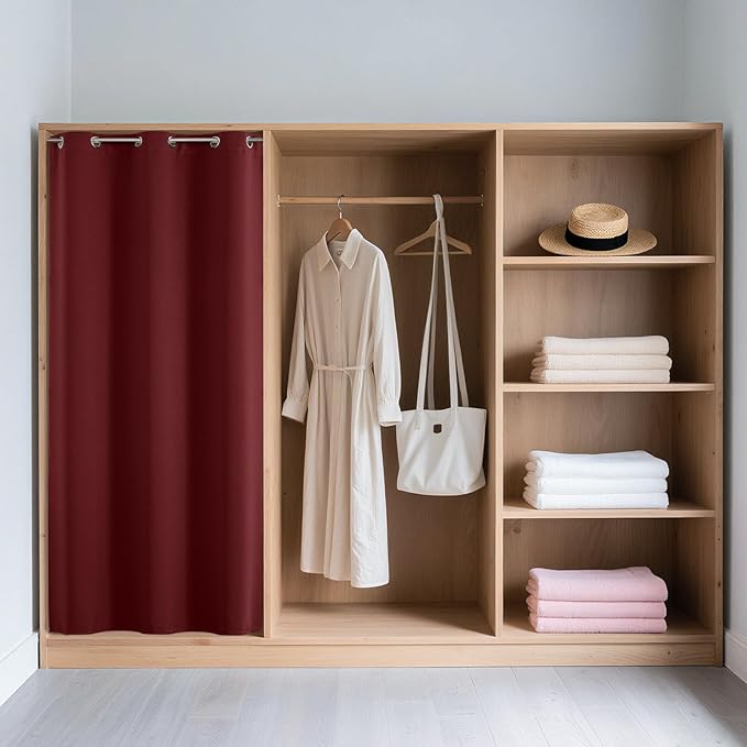 Joydeco Blackout Door Curtain for Doorway Privacy 72 Inches Long, Grommet - Image 3