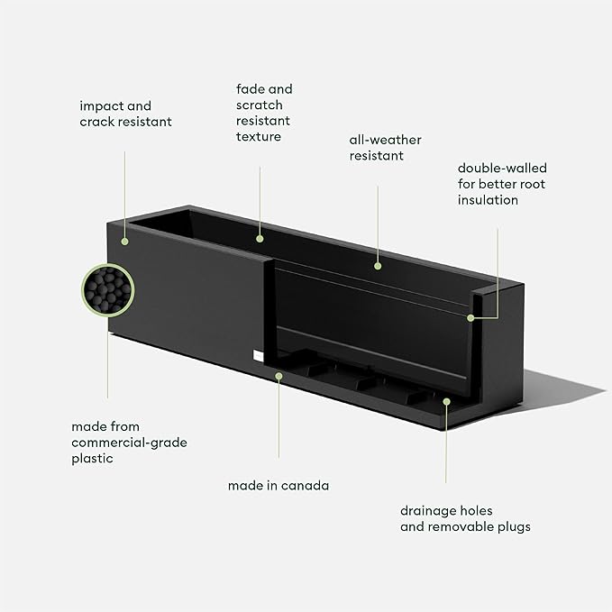 Veradek Block Series Window Box Planter - Image 2