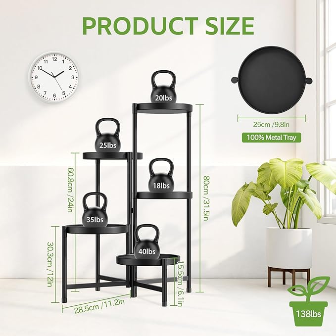 iDavosic.ly 5 Tier Large Plant Stand Indoor - Image 4