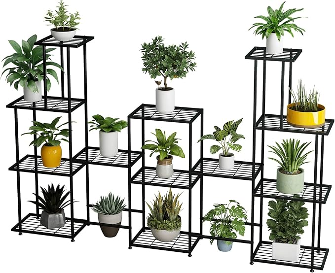 Twhep Tall Multi Tier Plant Stand, 13 Tiers Multifunctional Plant Stands - Image 8