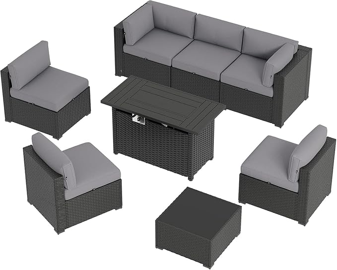 Aoxun 8 Piece Patio Furniture Set - Image 8