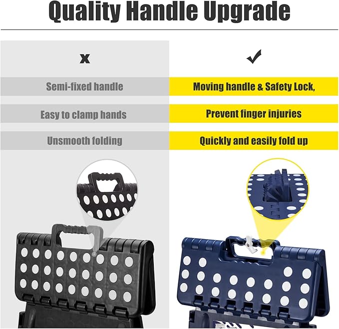 Delxo Folding Step Stool 17.5 Inch, Heavy Duty Step Stools - Image 3