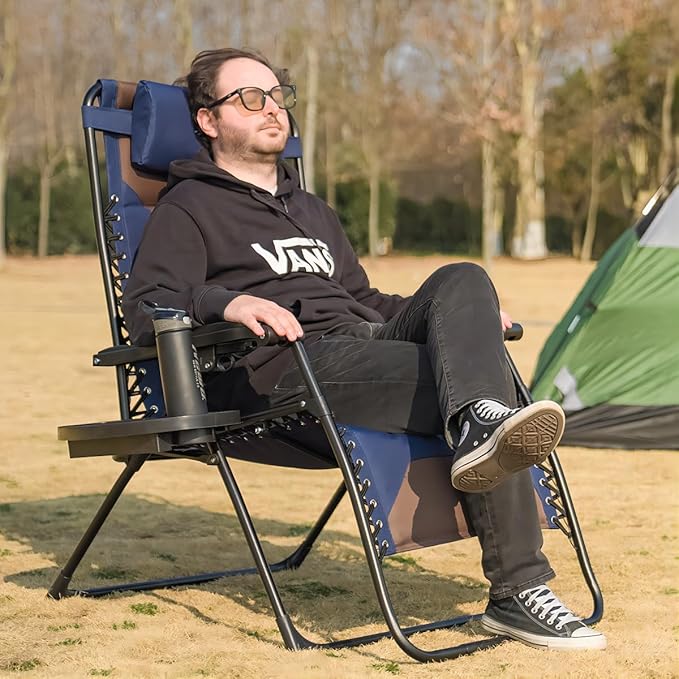 Zero Gravity Chair Set of 4 Oversized Padded Recliner - Image 2