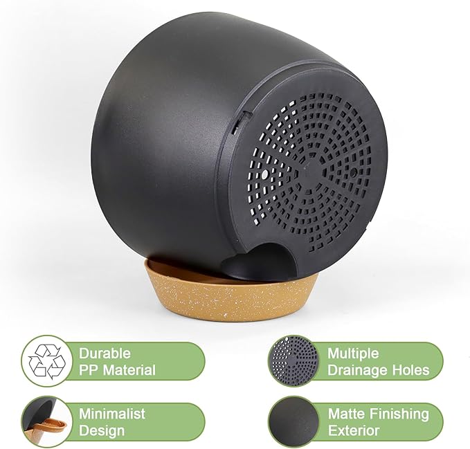 10/9/8 inch Medium Self Watering Pots, Plant Pots - Image 3
