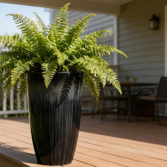 Worth Garden 23.5" H. Large Plastic Planters - Image 2