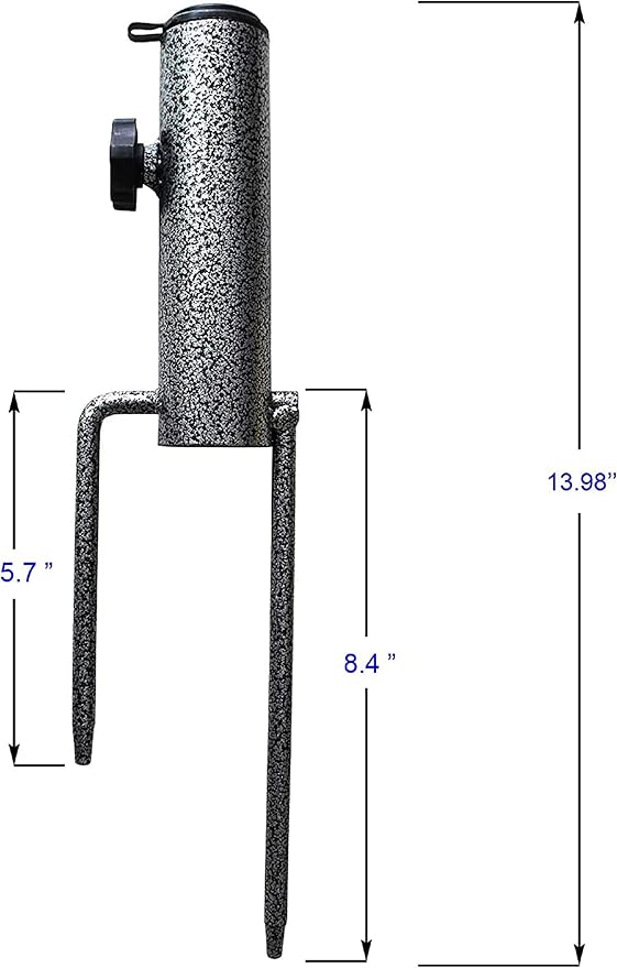 AMMSUN Patio Umbrella Steel Anchor Beach Umbrella Heavy Duty Metal Ground Grass - Image 2