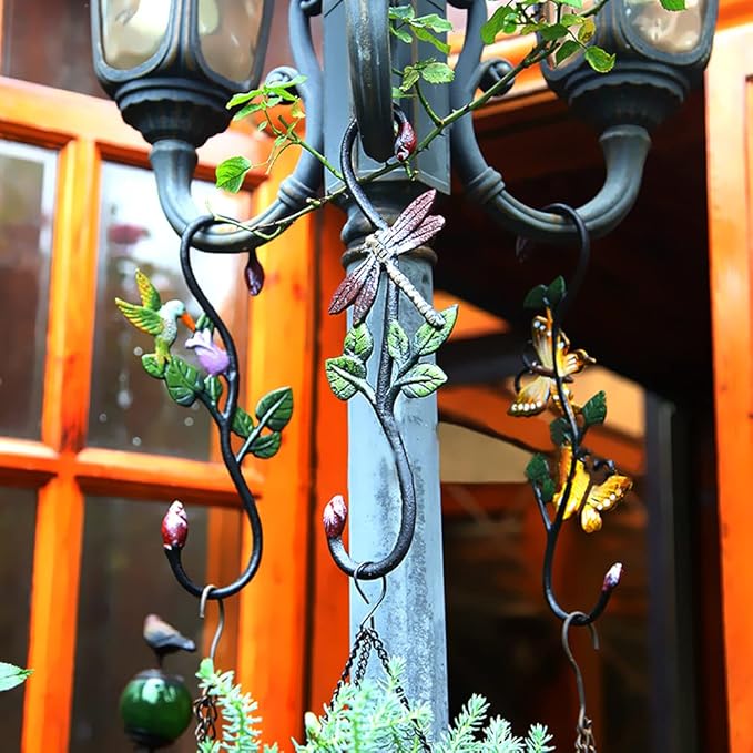 Heavy Duty S Hooks, Large Plant Hangers Outdoor, Metal Decorative Plant Hooks - Image 5