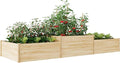 AMERLIFE 2 Tier Raised Garden Bed, Mortise & Tenon Structure 23 Inch Depth Fir by AMERLIFE