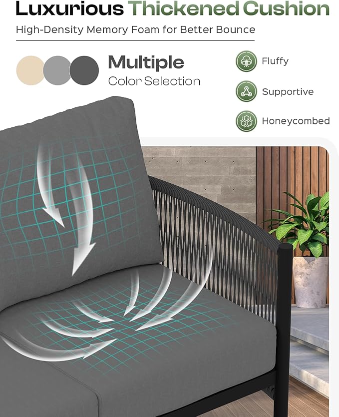 Aluminum Outdoor Patio Furniture Set - Image 5