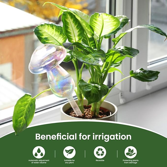 Plant Watering Globes-4pcs Self Watering Planter Insert, Plant Watering Devices - Image 2