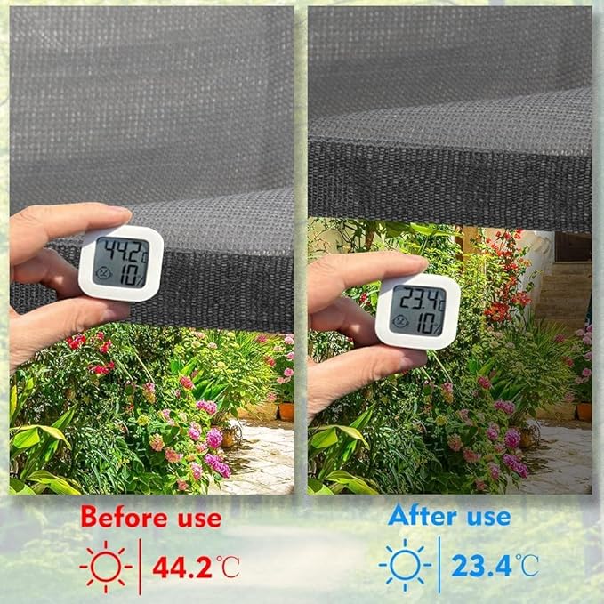EMERIT 90% Shade Cloth Sun Shade Fabric Privacy Screen Shade Cover - Image 3