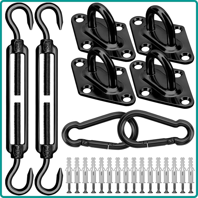 Sun Shade Sail Hardware Kit 6 Inch by HYASIA