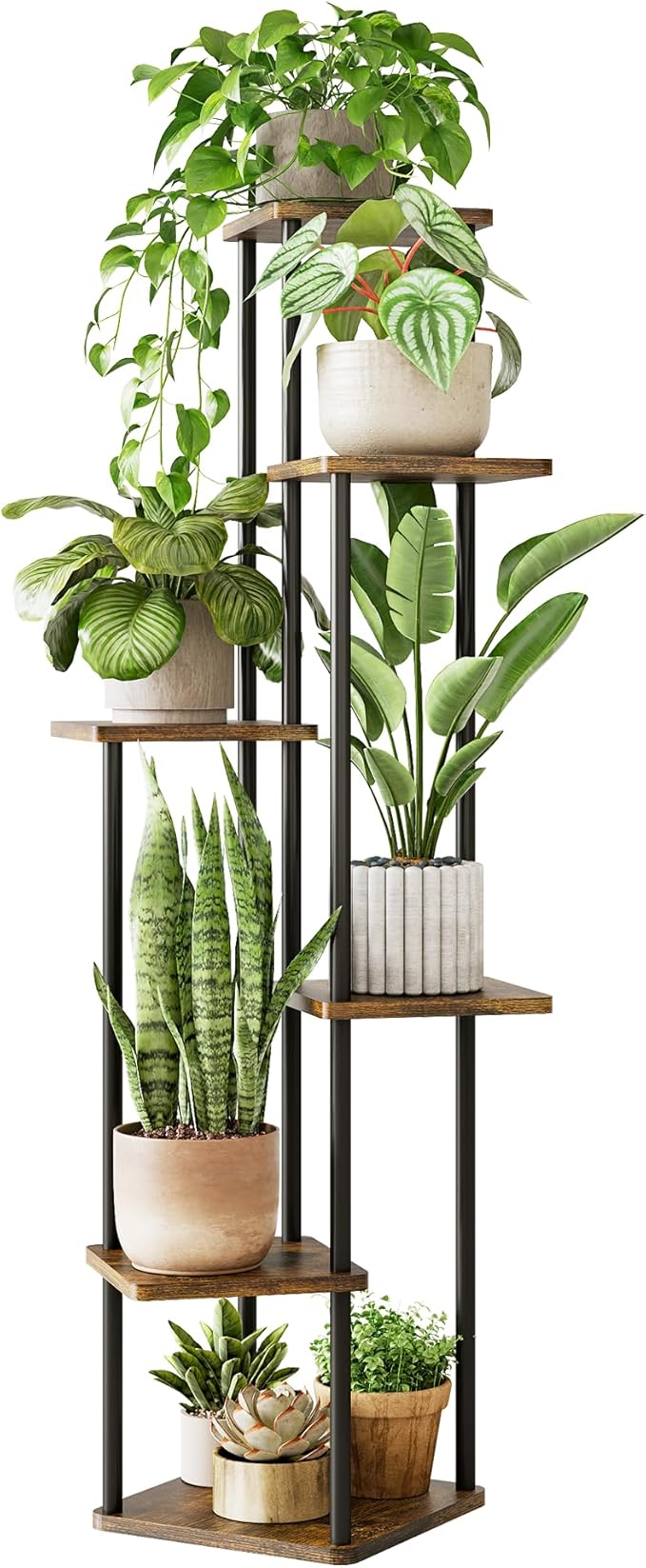 Corner Plant Stand Indoor 6 Tiered Plant Shelf by Gentingbro