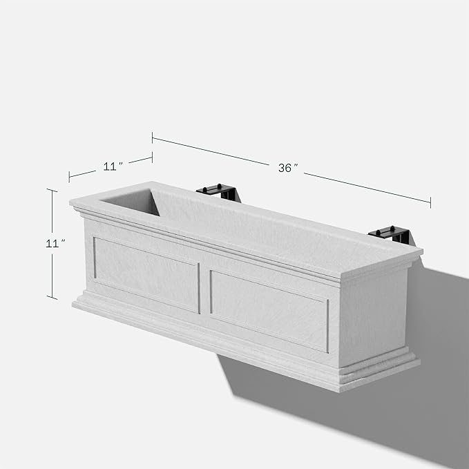 Veradek Brixton Series Plastic Railing Planter - Image 2