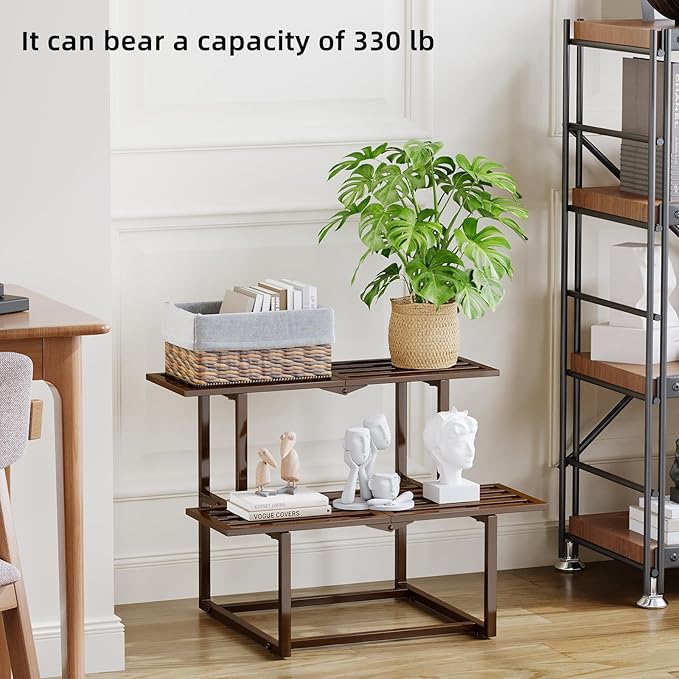 Metal Plant Stand, Foldable Heavy Duty Indoor, Window Iron Plant Shelf - Image 5