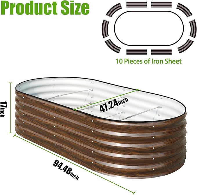 SnugNiture Galvanized Raised Garden Bed - Image 2