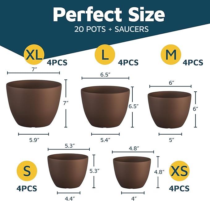 Planter Pots with Drainage Holes - Image 2