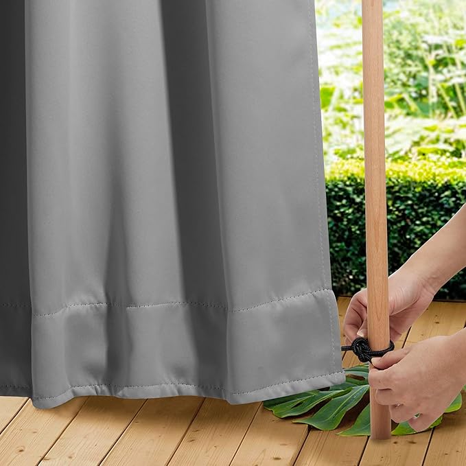 NICETOWN 2 Panels Weighted Blackout Curtains by NICETOWN