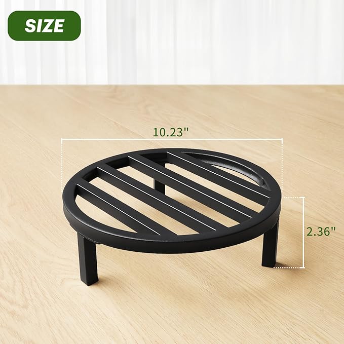 3 Pack 10.23 Inch Metal Plant Stands Outdoor, 240 LBS Capacity, Single Plant - Image 6