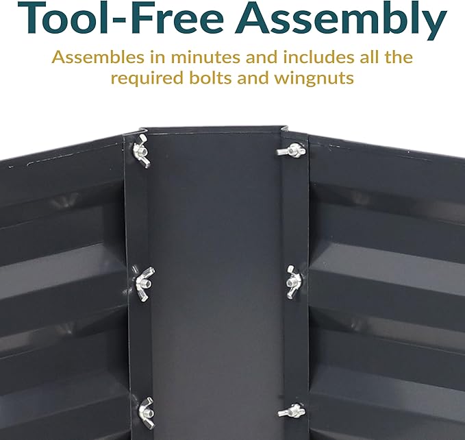 Sunnydaze 11.75" H Raised Metal Garden Bed - Image 5