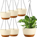 Mumufy 6 Pcs 8 Inch Hanging Planters by Mumufy