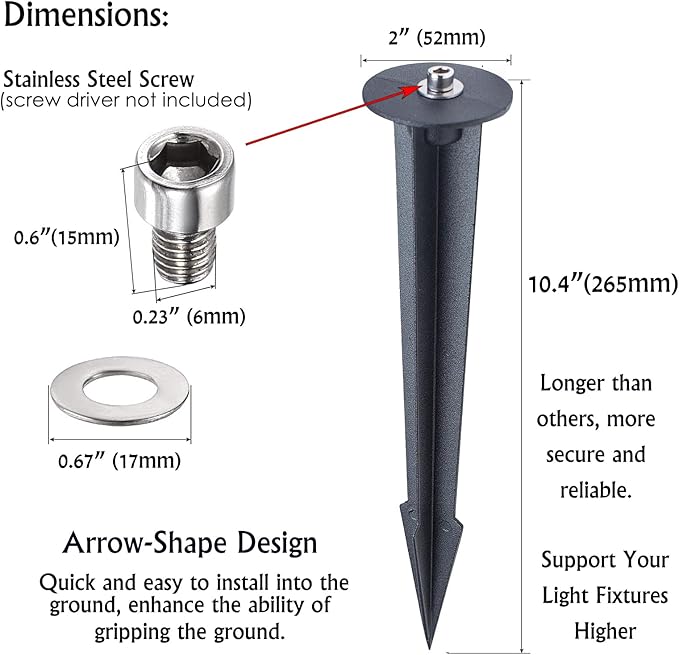 Aluminum Metal Ground Stake Spike Replacement - Image 3