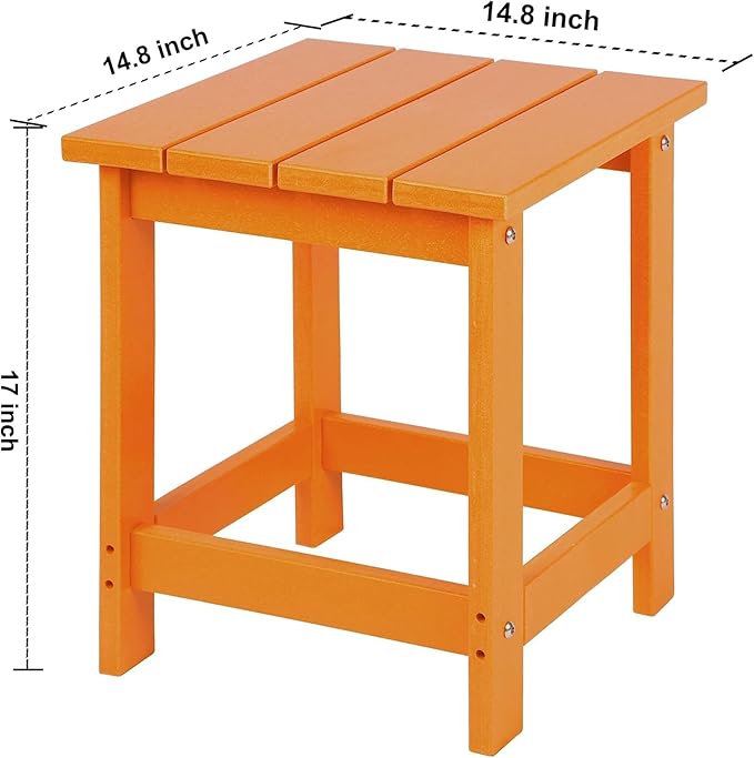 LZRS Adirondack Square Outdoor Side Table - Image 3