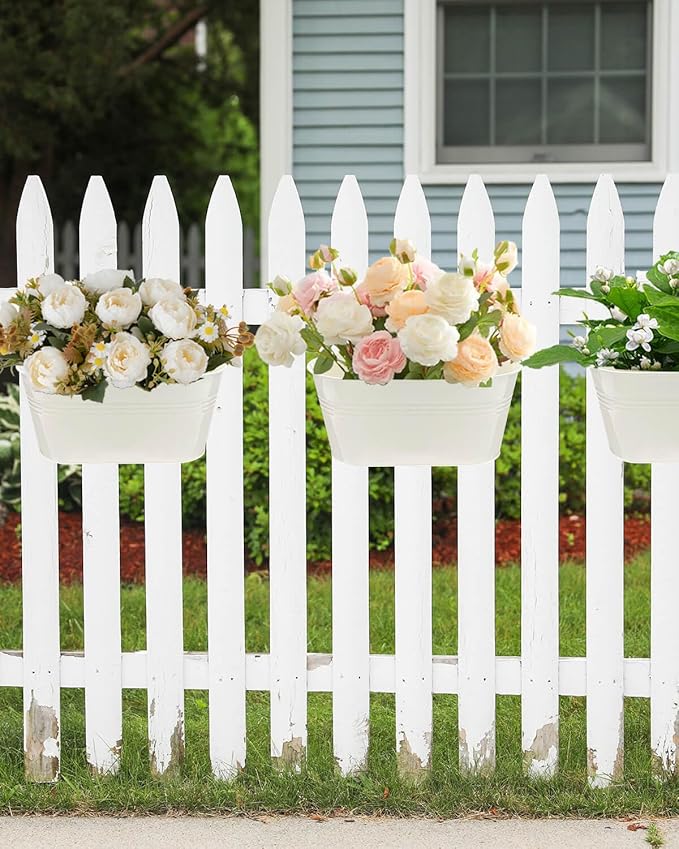 Metal Railing Planters for Outdoor Plants - Image 4