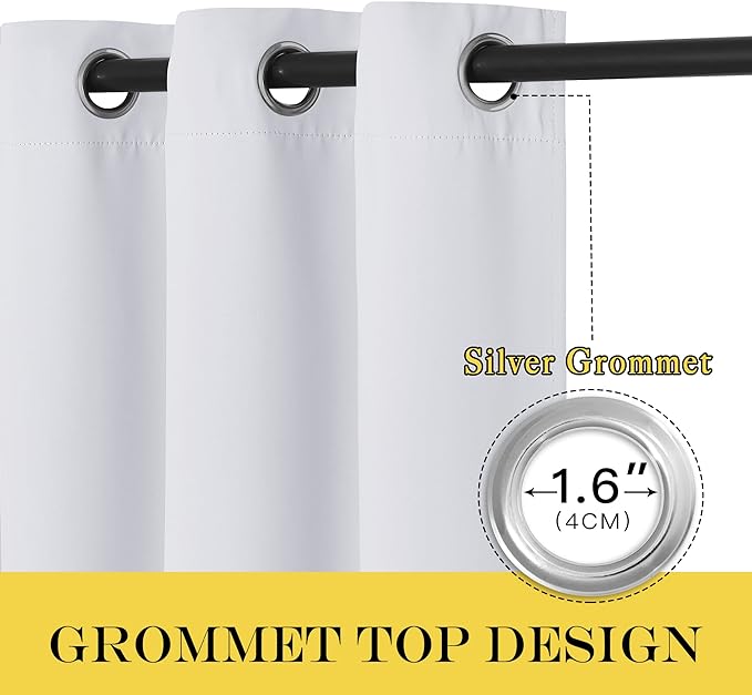 NICETOWN Patio Door Curtain Vertical Blinds, Grommet Room Darkening Curtain - Image 2