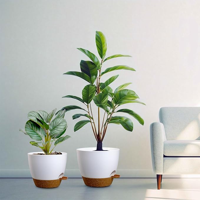 12/10/9 inch Large Self Watering Pots, Plant Pots - Image 7