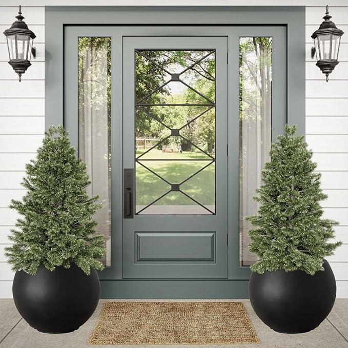 17 H x 21" Dia Round Fiberstone Planter - Image 5