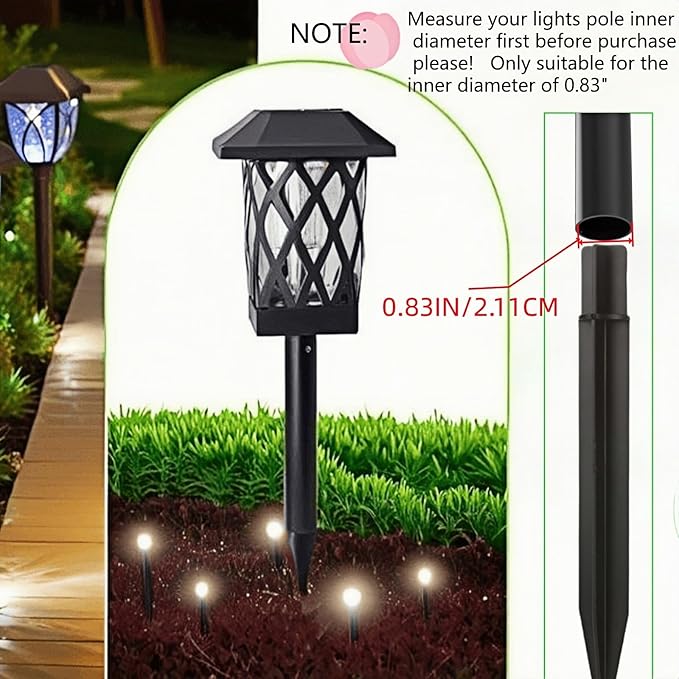 8.25" Reinforced ABS Plastic Solar Ground Spikes - Image 6