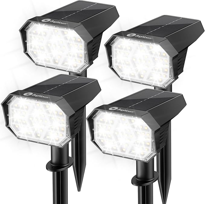 Brightown 4Pack Solar Spot Lights Outdoor - Image 9