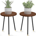 Plant Stand Indoor 2 Pack: Adjustable Wood 16 Inch Plant Stand by SAKSUNFORYOU