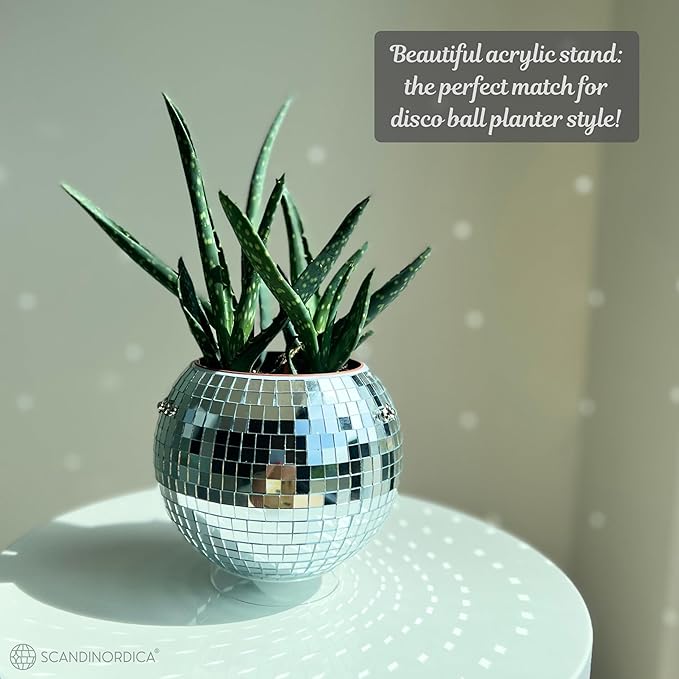 SCANDINORDICA Disco Ball Planter – Value Package: Mirror Disco Planter - Image 6