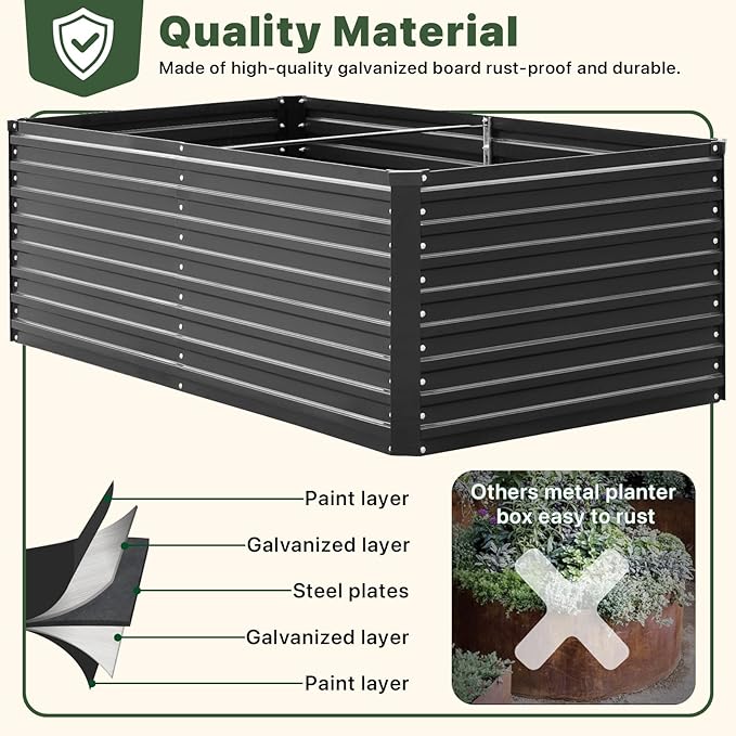 DTIG Galvanized Raised Garden Bed - Image 3