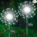 Solar Garden Lights Outdoor, 2 Pack 120 LED Twinkling Firework Lights Decorative by Yaafen
