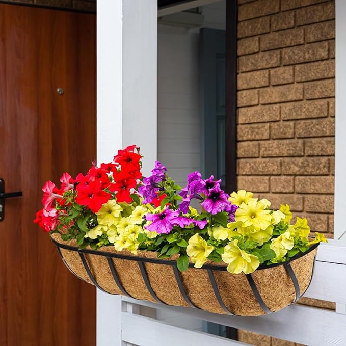 2 Pack 30 Inch Window Deck Railing Planter Boxes - Image 7