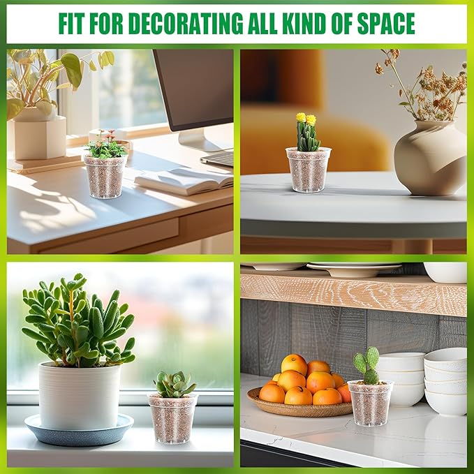 40 Pack 3.3 Inch Clear Nursery Pots - Image 6