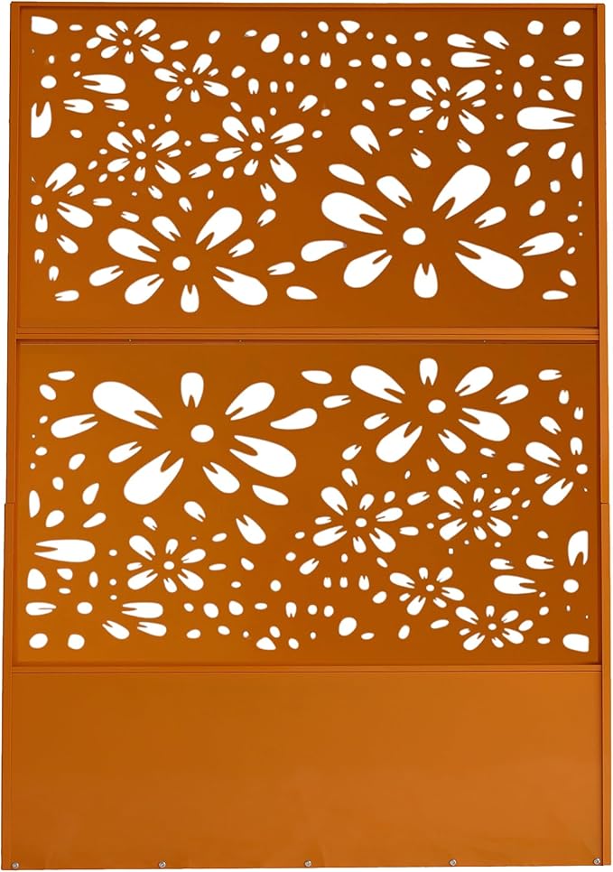 Oakland Living 6 ft. X 4 ft. Orange Freestanding Metal Privacy Screen Room - Image 4