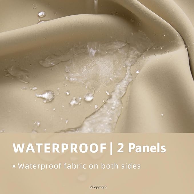 Waterproof Outdoor Curtain W52 x L84 - Image 2