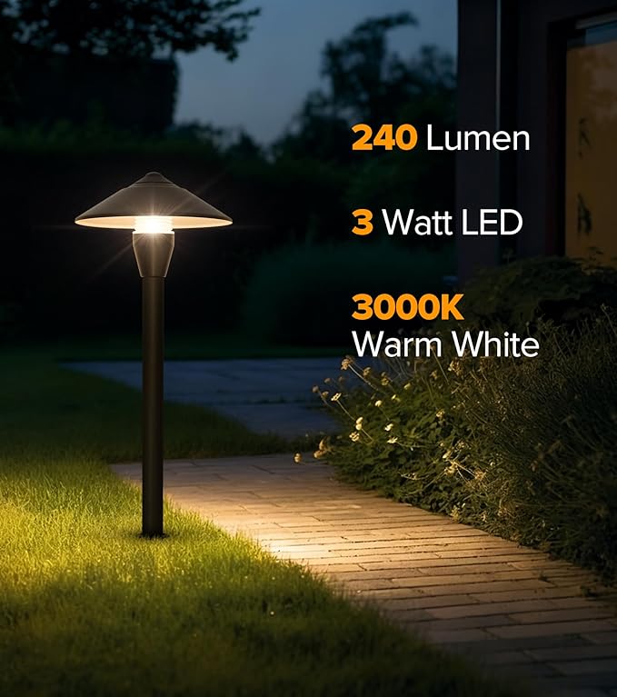 LUTEC 12V Low Voltage Pathway Lights, Die-cast Aluminum Pathway Lights - Image 2