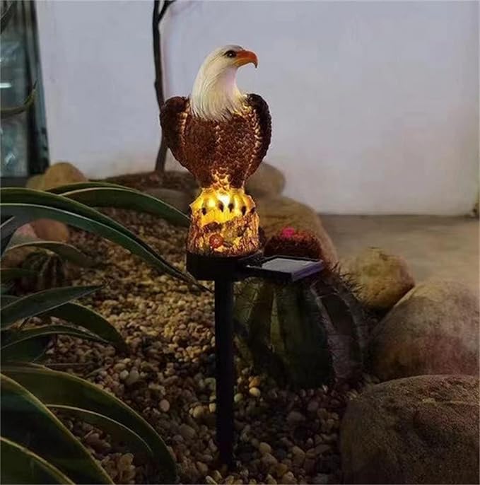 Outdoor Solar Lights, Eagle Solar Lights Outdoor Waterproof Eagle Decoration - Image 3