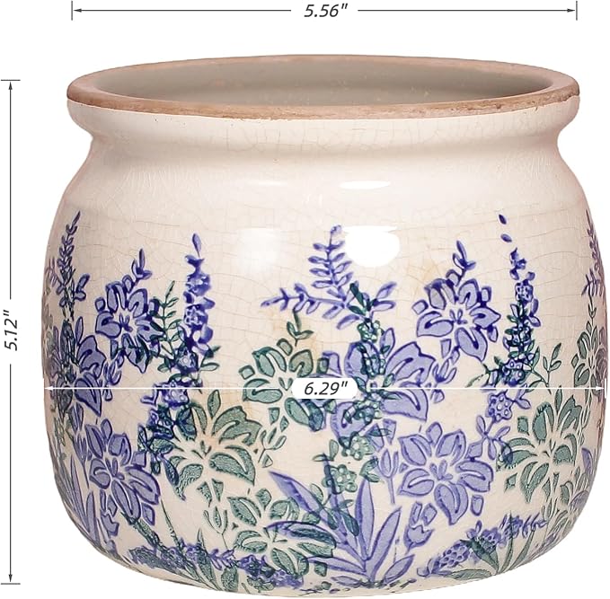 Pots for Plants, Ceramic Planters for Indoor/Outdoor Plants, 6.29'' Plant Pots - Image 3