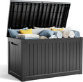 Deck Box - 280 Gallon Large Outdoor Storage box, Waterproof Patio Furniture and by MAIUSCOLI