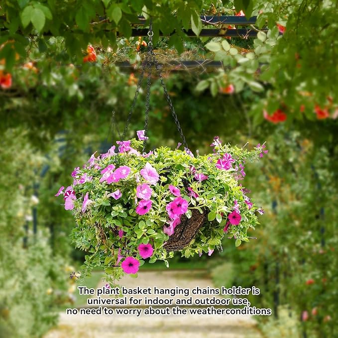 Heybe Swivel Hanging Basket Chains 23 Inches 3 Leads Hanging Chains Flower Pot - Image 4